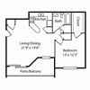 1 Bedroom, 1 Bath - 800SqFt Phase 2 & 3